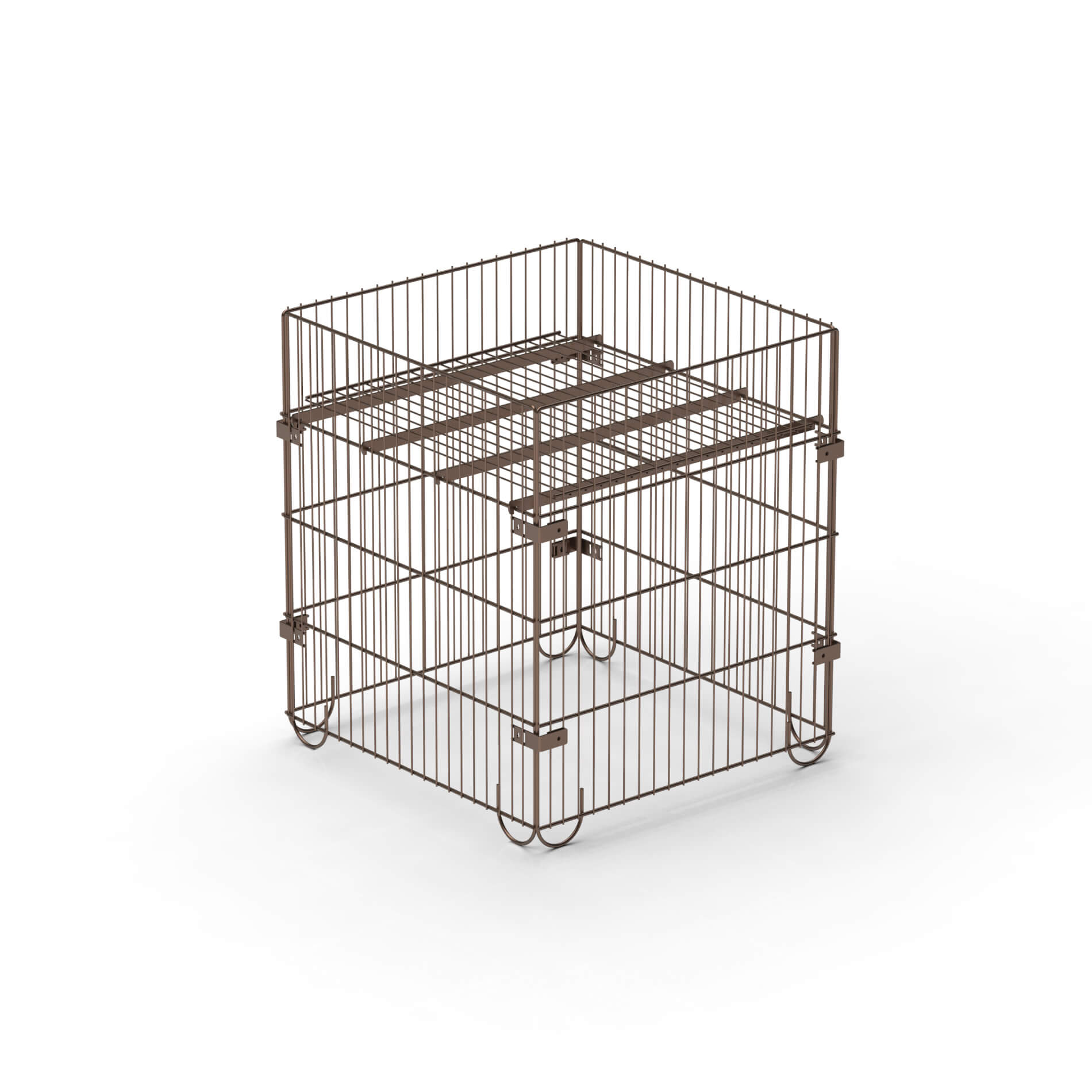 Bancarella cubo con ripiano (ST-0006)-image